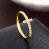 Bague minimaliste doigt fin femme taille 6