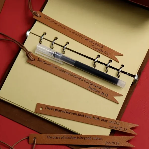 Marque-page faux cuire