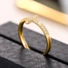 Bague minimaliste doigt fin femme taille 6