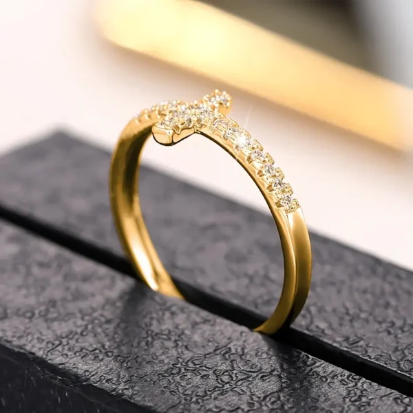 Bague minimaliste doigt fin femme taille 6