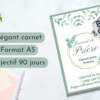 Journal de Prière carnet pour femme, objectif 90 jours, pages réflexion hebdomadaire incluses