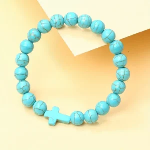 Bracelet Croix en Perles