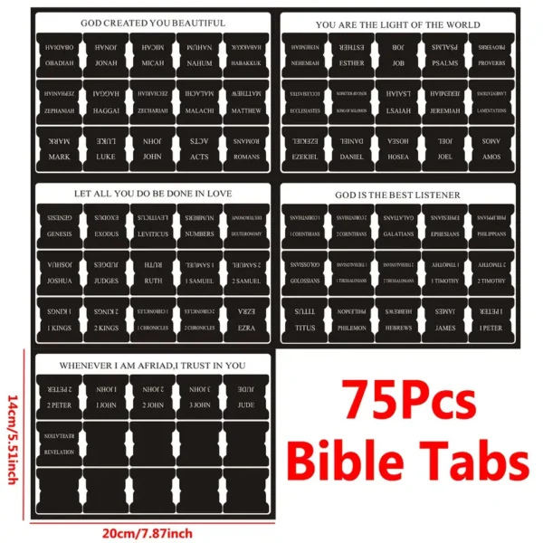 Autocollants de Tabulations Bibliques