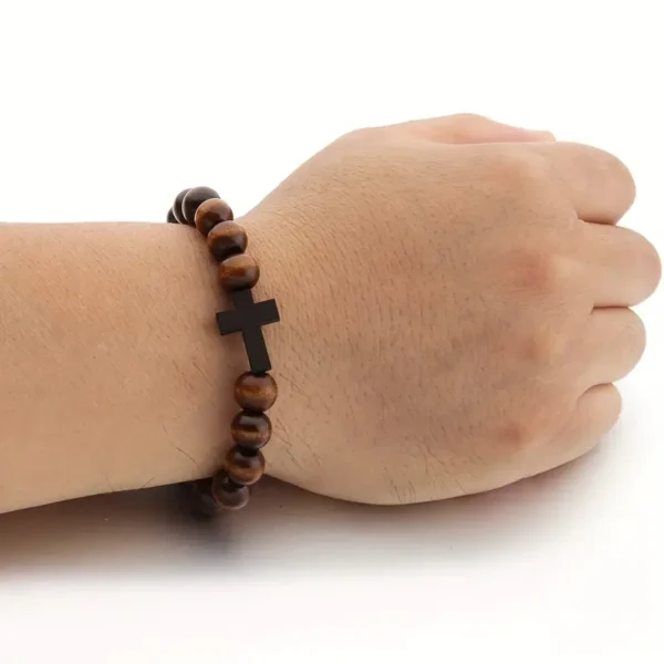 Bracelet Croix en Perles