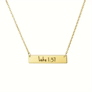 Collier "Luc 1:37"