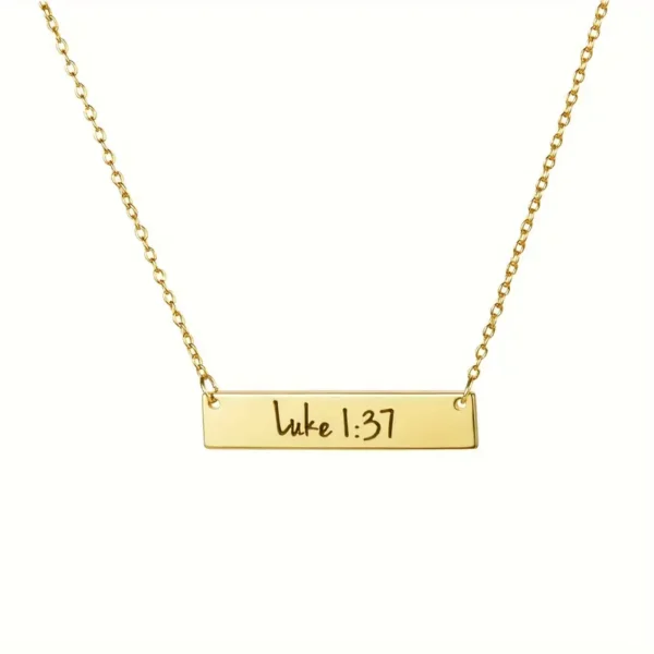 Collier "Luc 1:37"