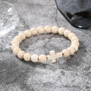 Bracelet Croix en Perles