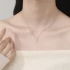Collier argenté femme