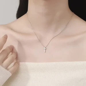 Collier argenté femme