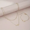 Collier et Bracelet Croix Minimaliste