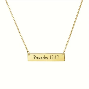 Collier "Proverbes 17:17"