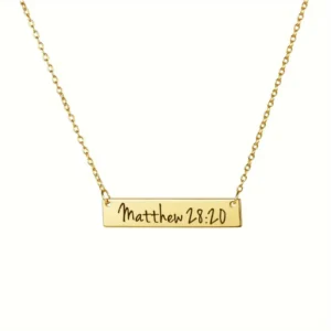 Collier "Matthieu 28:20"