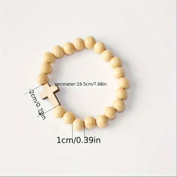 Bracelet Croix en Perles