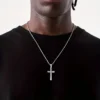 Collier Pendentif Croix en Acier Inoxydable