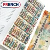 Onglets de la Bible Française à Grand Caractère avec Motif Floral