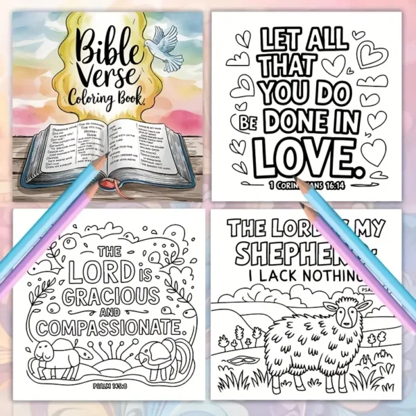 Cahier de coloriage sur thème Biblique