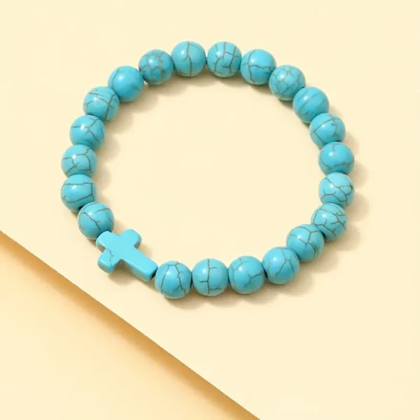 Bracelet Croix en Perles