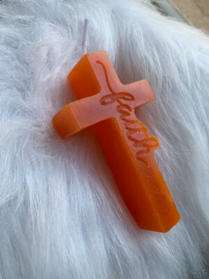 Bougie parfumée croix faith