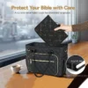 Élégante couverture Biblique NOIRE