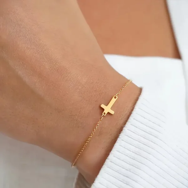 Collier et Bracelet Croix Minimaliste