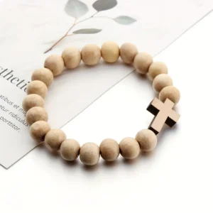 Bracelet Croix en Perles
